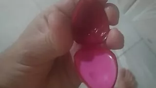 The wife's mouth lipstick on the dick left it very soft.