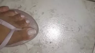 Fucking with the camera filming only on the feet