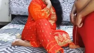 Desi stepsis took her stepbro room for a night where he want to sleep with hot milf stepsister in hindi