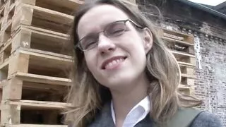 This scandalous teen wants to be a porn actress and masturbates with a sex toy in front of the camera