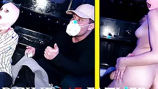 Cheating Czech blonde fucked hard by stranger while cuckold husband watches