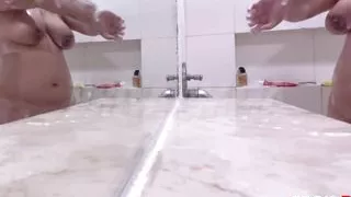 Watch Busty Pregnant  Indian Arab Chubby Wife Take a Bath, I know you want to Fuck me