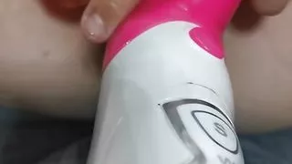 Pussy streched with 2dildos makes me moan and cum cunt feels brutality destroyed