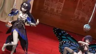 2 Sexy Girls Dancing + Sex With Insect (3D HENTAI)