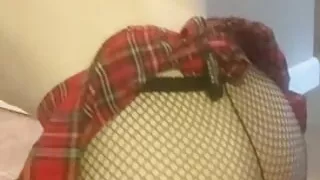 Femboy rides 8 inch dildo