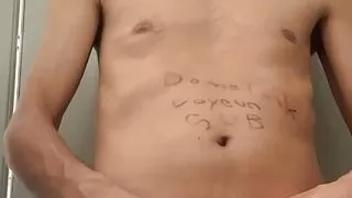 Dmelook Voyeur'sub chastity check and pee