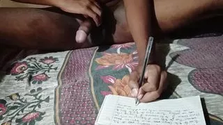 18 years old boy studying nude and masturbating