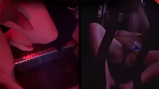 Adult Cinema Day 2 shaved: With boner and thong in porn cinema. Trying panties enjoying myself. Cruising Exhibitionist Tobi00815