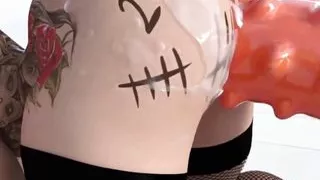 Extreme Monster Dildo Anal Fuck Machine Asshole Stretching - 3D Animation