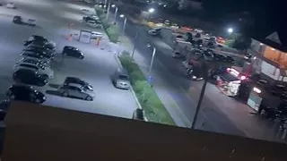 Black midget takes BWC on Albanian balcony