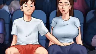 Summertime Saga #66 - Busty Girl Playing With Her Tight Pussy