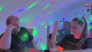 Pegging Doggy with a Huge Dildo at the Party