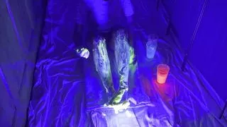Glow in the Dark Uv Gunging - Legs & Feet!