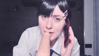 Kobeni Tries Suck Cock For The First Time And Cheats On Her Boyfriend Talking By Phone