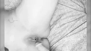 Tattooed girl squirting