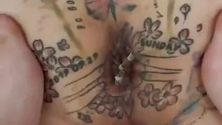 Korean Mistress: tattoo, butt tattoo, asshole tattoo, slave, flame on femdom, human ashtray, BDSM cigarette. Part 2