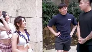 Big breasted big ass woman and man with all kinds of foreplay and sex