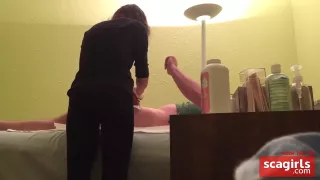 Hidden Cam At Wax Salon Girl Rubs Hard Dick Of Customer