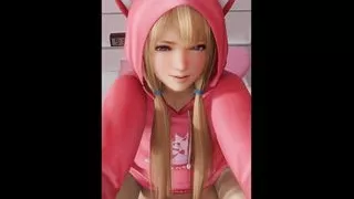 Marie Rose In A Cute Sweater Riding