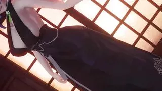 Genshin Impact - Yelan - Dancing In Sexy Dress And Stockings (3D HENTAI)