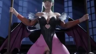 Darkstalkers Morrigan Aensland Riding A Big Dick