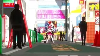Megu Megu - Sexy Dance + Public Gradual Undressing (3D HENTAI)