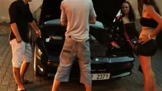 Facial, Heels, High Heels, Outdoor Sex, Pussy, Skinny