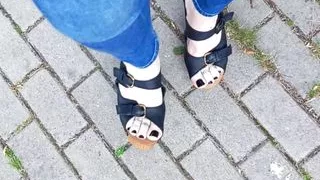 summer walk in sexy wedges