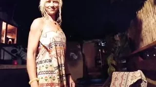 Alexa Cosmic in sauna... Wetlook posing and dancing... and nice photos...