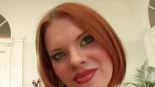 Red Haired Hottie Mariah Gets Down On Her Knees To Milk A Cock Dry!