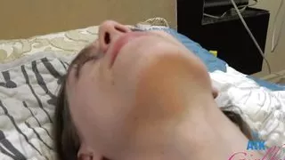 Sia Wood oral session including footjob before taking that cock deep in her hairy pussy