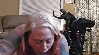 Milf fucks dildo ham riding cowgirl