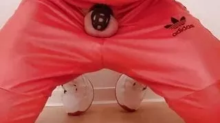 Chastity-Sub pisses and drinks his own piss