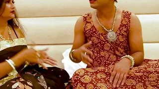 Daughter's Boyfriend Sleeps In Bed With Daughter's Dress And Is Doing Lesbo With Her Mom