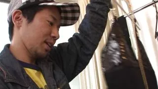 Japanese Bitch Gags On A Huge Cock Then Bends Over For A