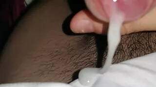Cumshot on friend's cousin's bra