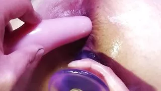 anal opening, expansion and pussy fingering