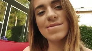 Cute Teen Gets Caught Dirty Talking on the Phone and Catches a Cock