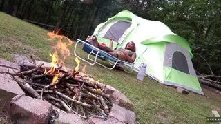 Nina Rivera plays with her pussy on her first camping trip Super Hot Flims