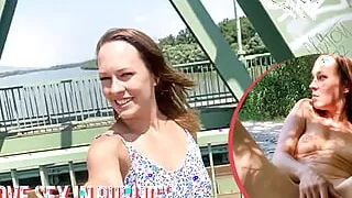 Ersties - Exhibitionist Blue Fingers Herself On a Public Beach