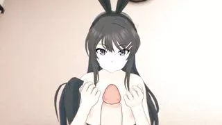 Hentai Mai Sakurajima Creampied Bunny senpai Uncensored