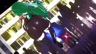 Sexy Thick MILF In Short Skirt Sexy Dance + Gradual Undressing (3D HENTAI)