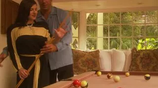 After Losing A Game Of Pool, She Gives Her Ass To Her