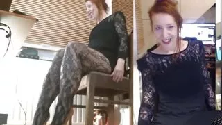 Lady in Flower_pantyhose