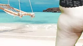 Village Hijab Girl Enjoy Orgasm Sexual on Beach