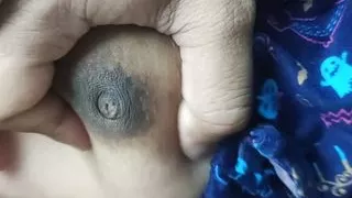 My wife Vaishu's Boobs and nipple press