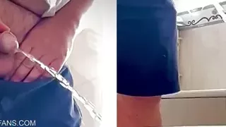 Chubby Guy Fart and Piss