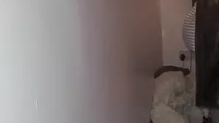 Horny straight guy gets off while sucking roommate's dildo