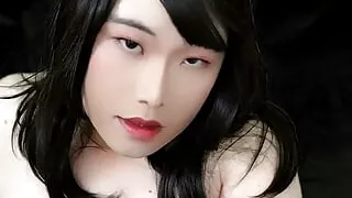 Dina Crossdresser Masturbation shemale ladyboy crossdresser trans