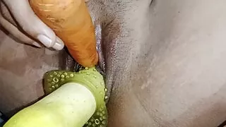My wife double penetrated hard fuck